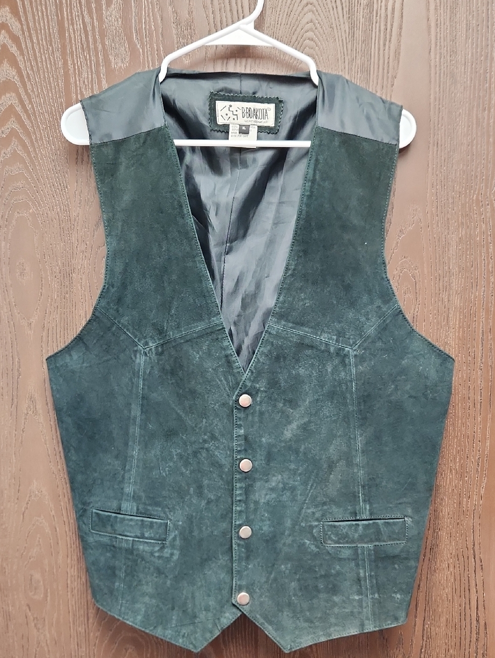 BB Dakota Dark Green Suede Men's Vest